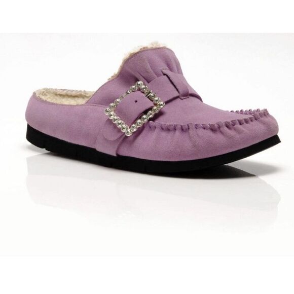 New New Free People Shearling After Riding Mules Size 9 - Picture 10 of 11